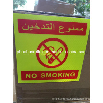 Etiqueta engomada de no fumar
